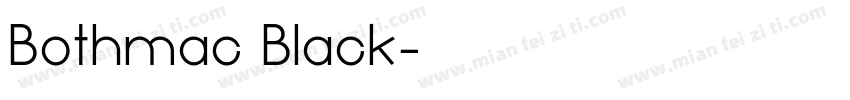 Bothmac Black字体转换